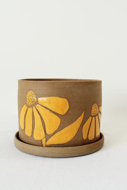 Earthy Bloom Tangerine Planter